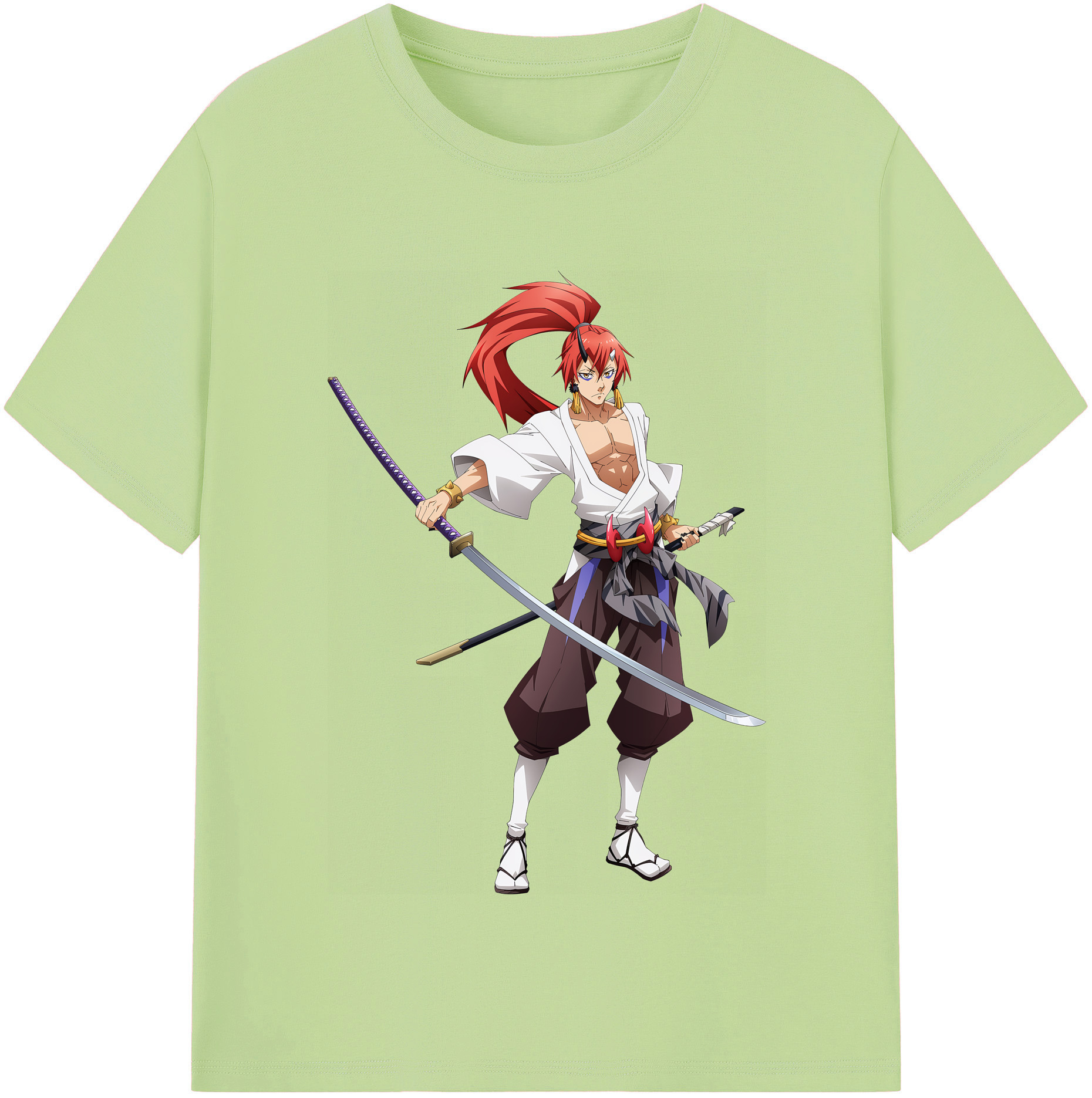 （画像用） 転スラ Regarding Reincarnated to Slime 綿100％半袖Tシャツ（フロントプリント）
